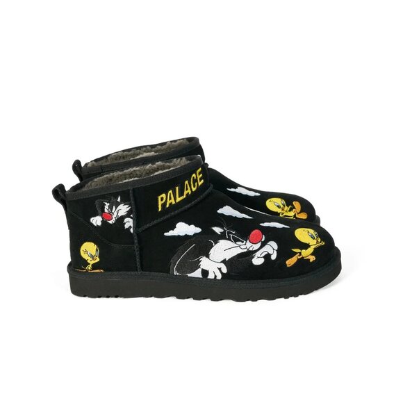 UGG PALACE ULTRA MINI BOOTS BLACK - Picture 2 of 2